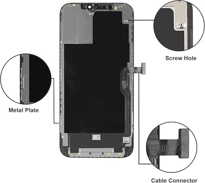 LL TRADER Screen Replacement for iPhone 12 Pro Max 6.7'' LCD Retina FHD Display COF Touch Screen Digitiser with Repair Tool Kits, Waterproof Tape, Screen Protoctor 2025 New for USA - Image 3